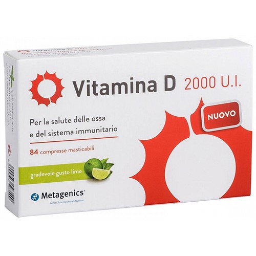 VITAMINA D 2000 UI 84 CPR MASTICABILI Metagenics