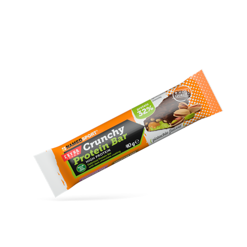 CRUNCHY PROTEIN BAR Pistachio Flavour - 40g BOX 24 pz Named Sport