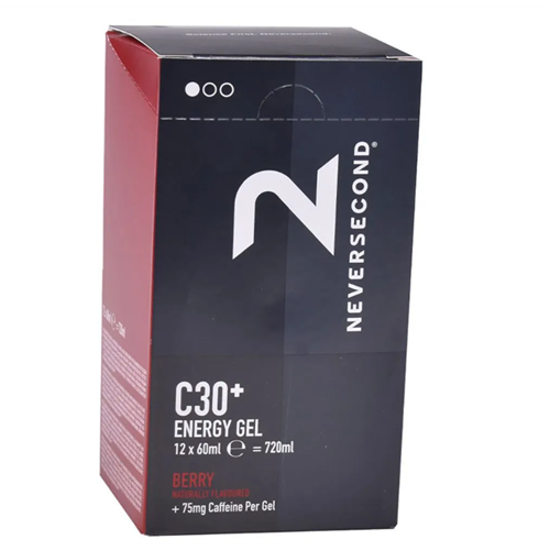 NEVERSECOND C30 Energy Gel Berry + caffeina BOX 12pz