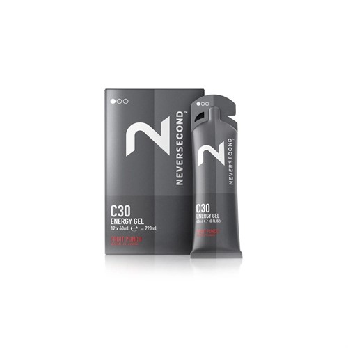 Neversecond C30 Energy Gel Fruit Punch BOX 12pz