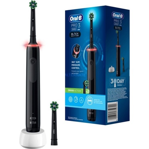 Oral-B Pro 3 3000 Braun Spazzolino + 2 Testine